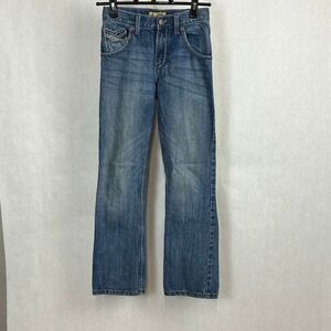 Wrangler 20X Denim Blue Jeans Boys Sz 12 Slim Adjustable Waist